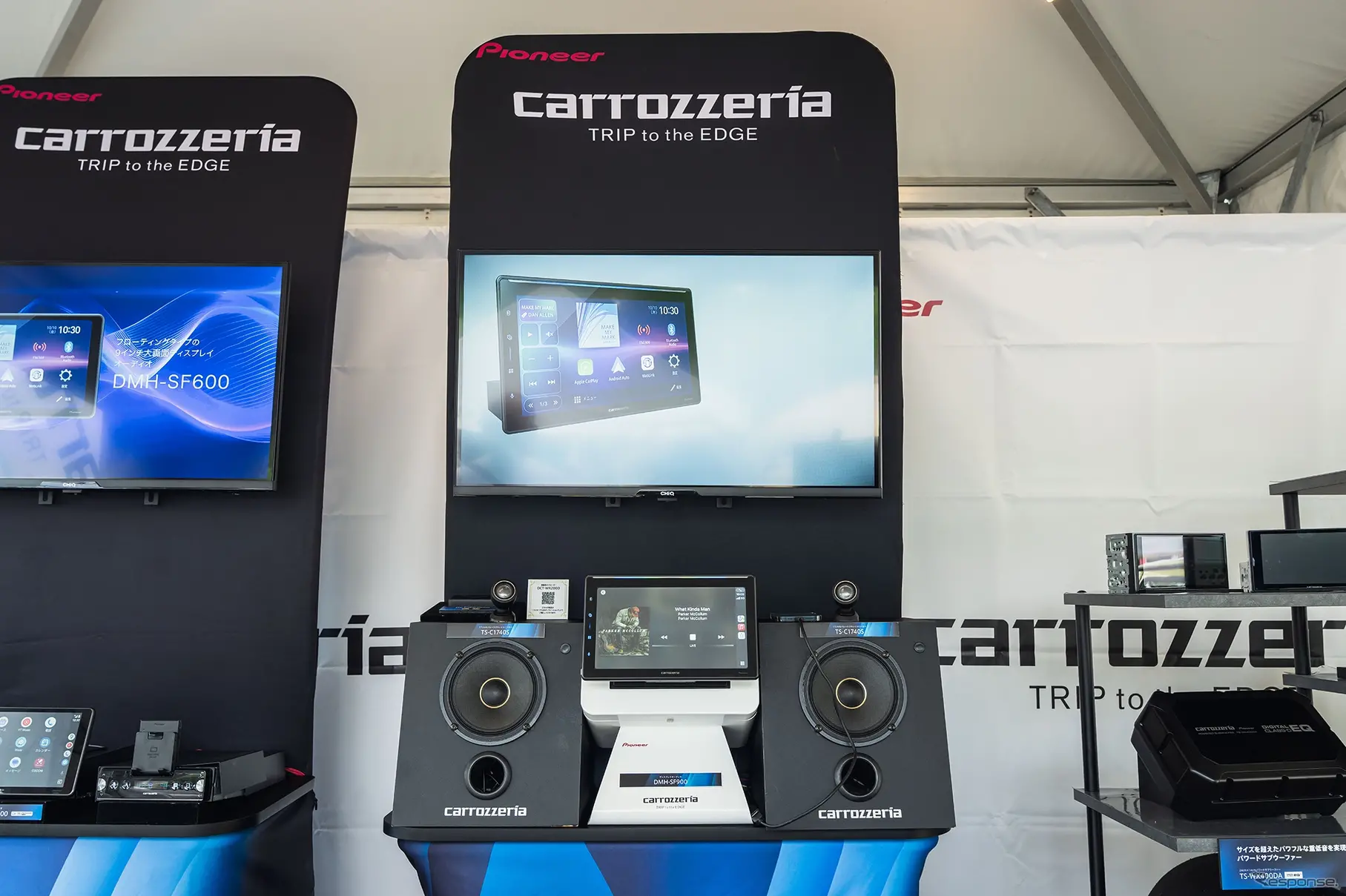 carrozzeria TS-C1740S（セパレートスピーカー）／DMH-SF900（1DINメインユニット）