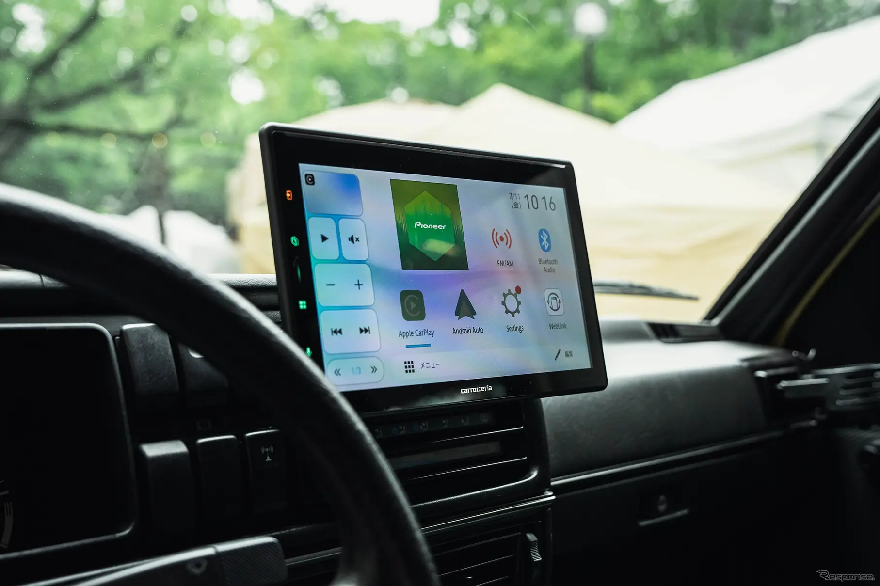AppleCarPlay／Androidauto対応の10.1型ディスプレイオーディオcarrozzeria DMH-SF900