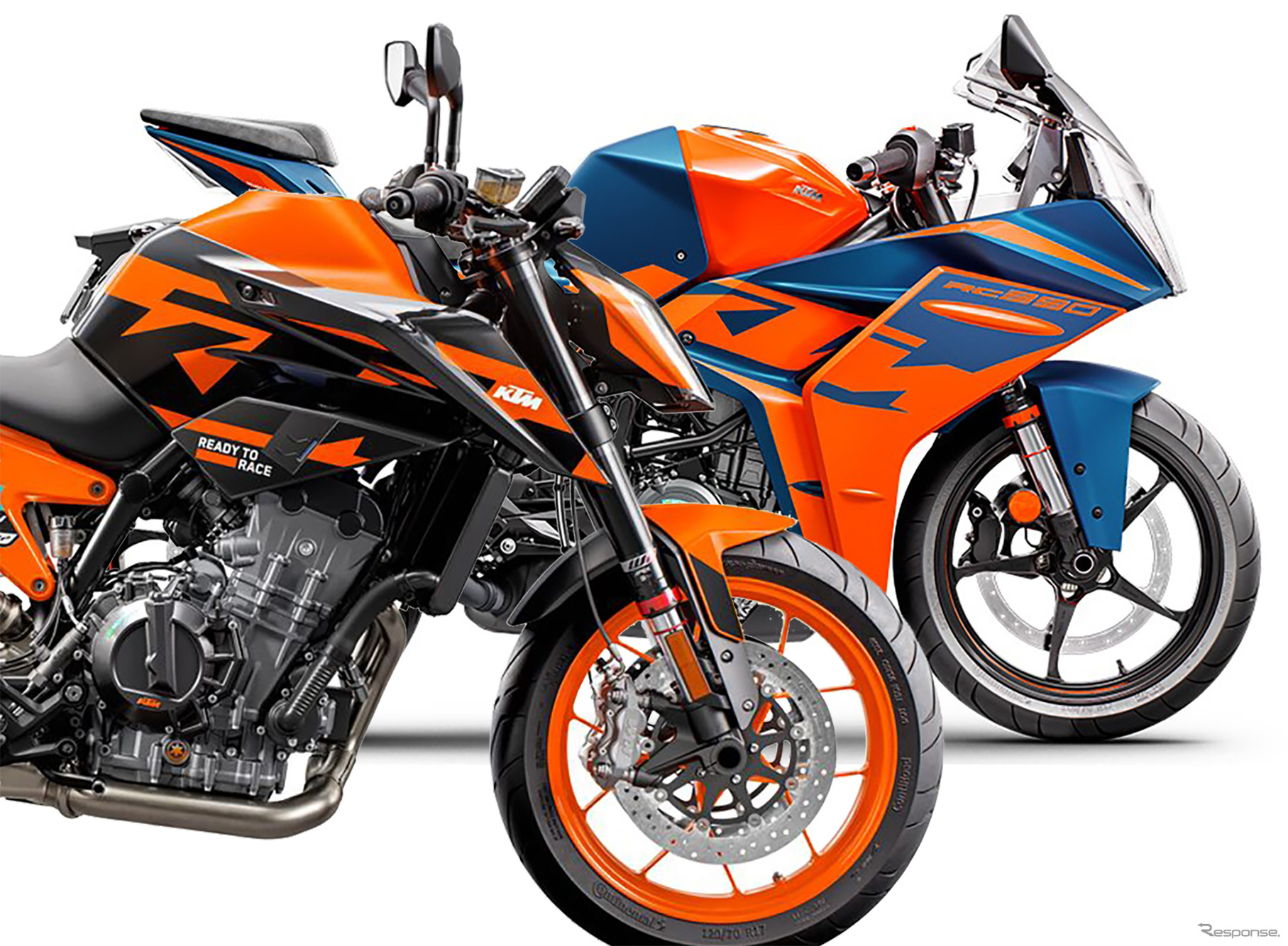 KTM 890 DUKE GP 2023年モデルとRC 390 2022年モデル