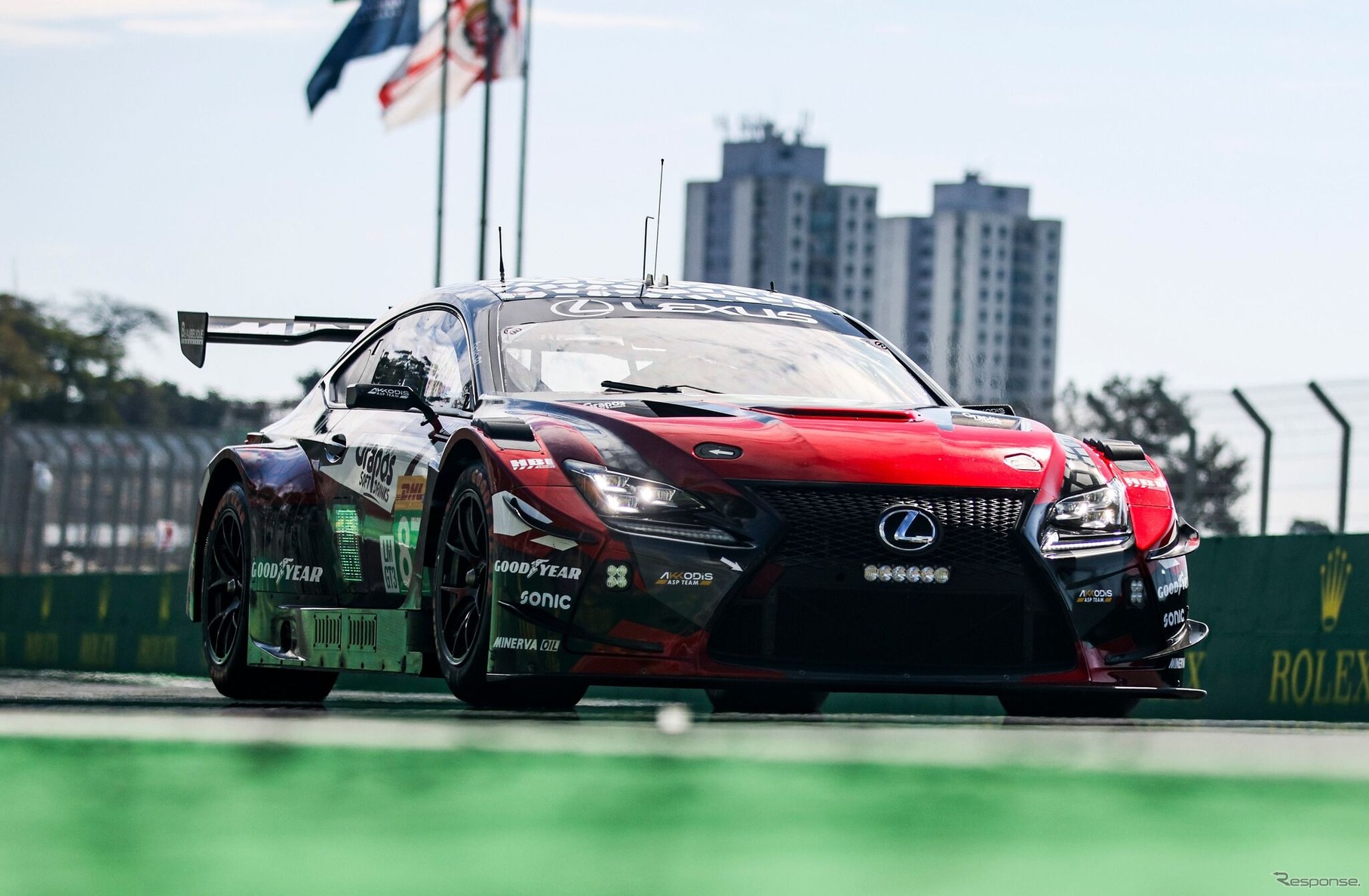 レクサス『RC F LMGT3』が、ブラジル・サンパウロで開催されたFIA世界耐久選手権（WEC）第6戦「サンパウロ6時間」で初勝利