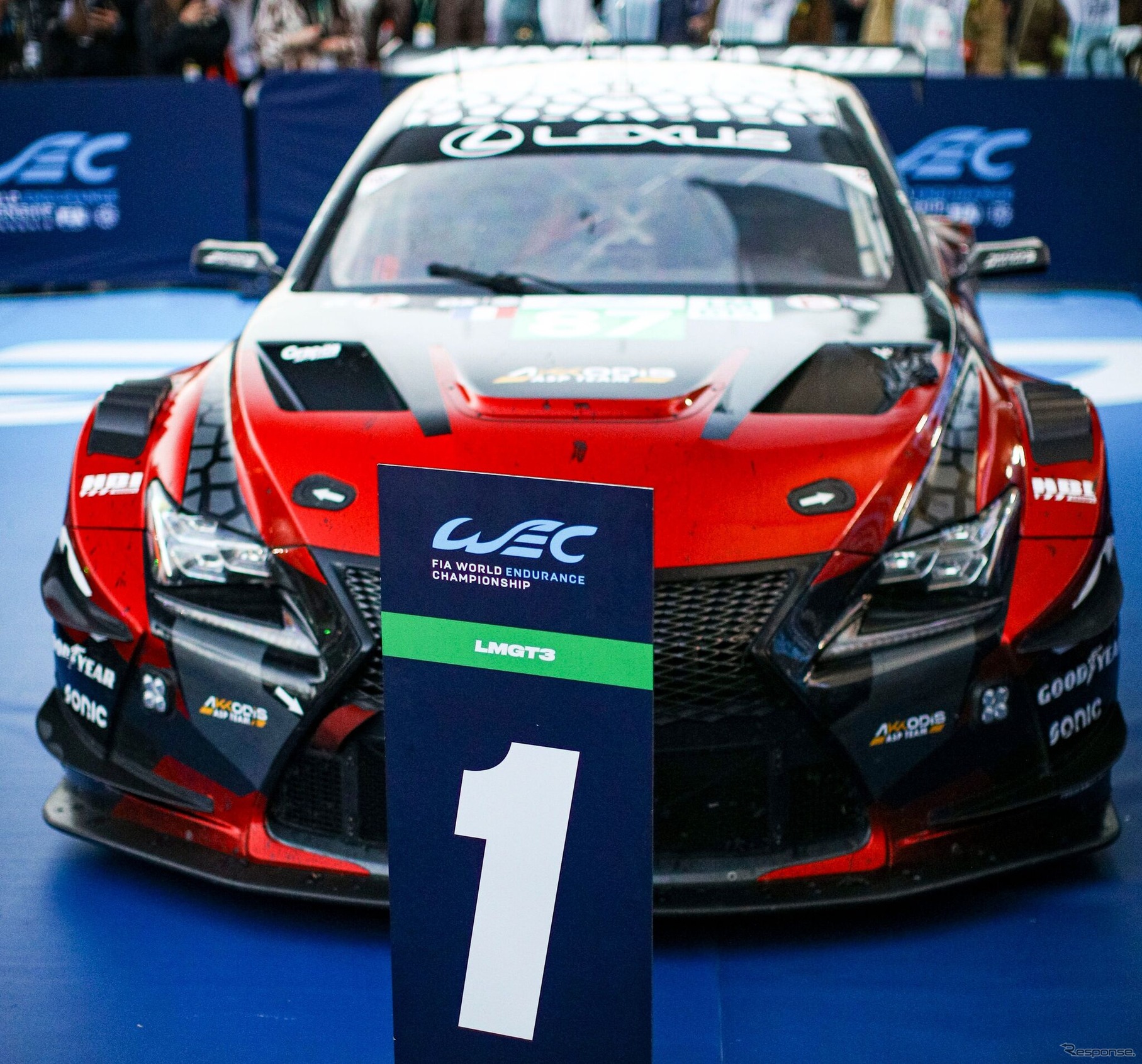 レクサス『RC F LMGT3』が、ブラジル・サンパウロで開催されたFIA世界耐久選手権（WEC）第6戦「サンパウロ6時間」で初勝利