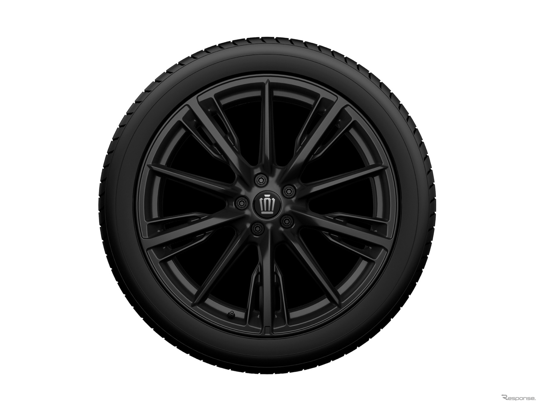 225/45R21タイヤ＆21×8.5Jアルミホイール（マットブラック塗装）＆センターオーナメント