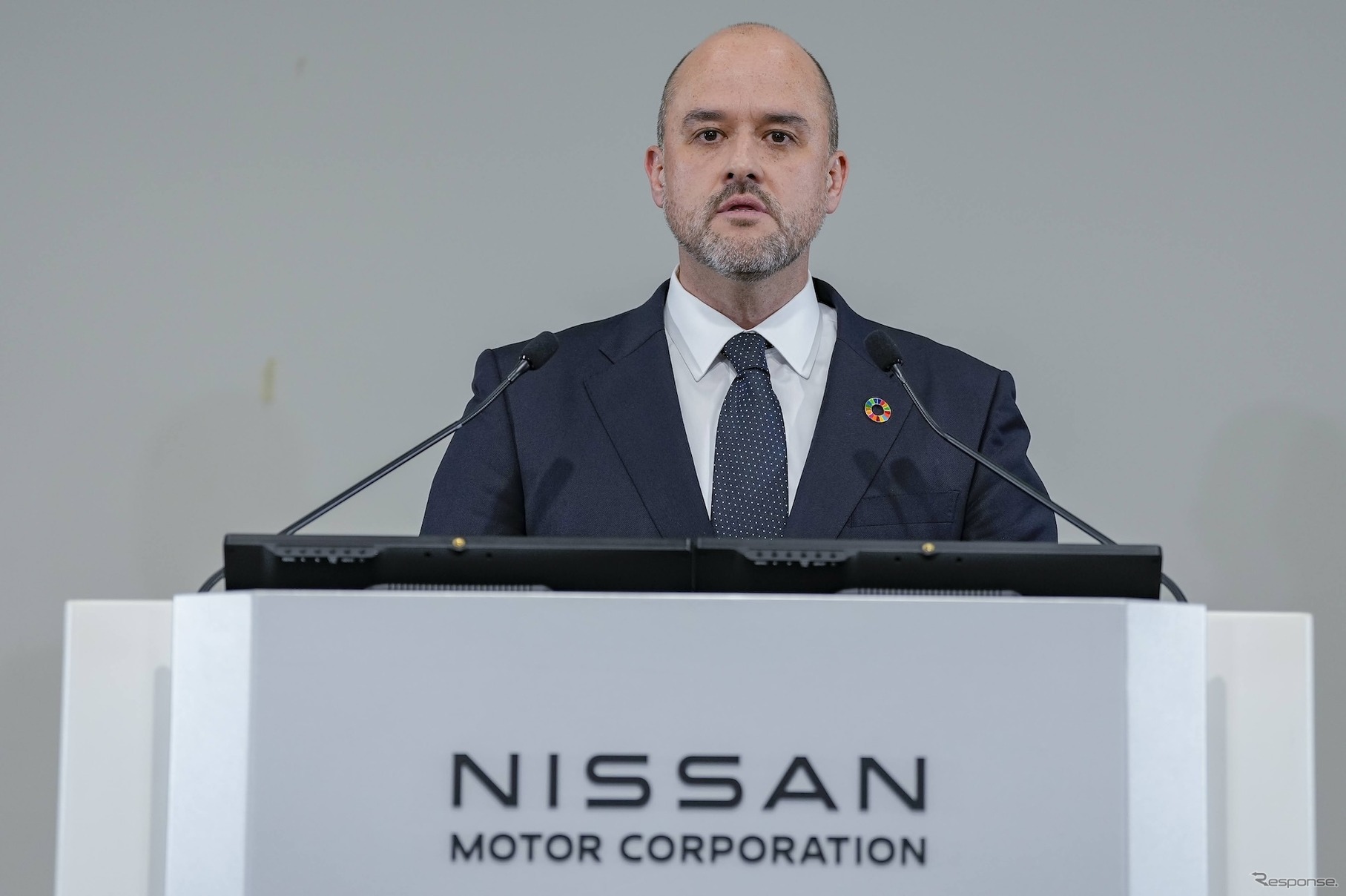 15日に会見をおこなった日産自動車 イバン・エスピノーサ社長
