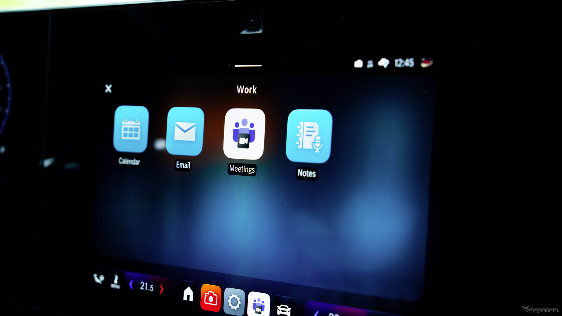 新型『CLA』から導入される最新の「MB.OS」には、Meetings for Teamsアプリ搭載