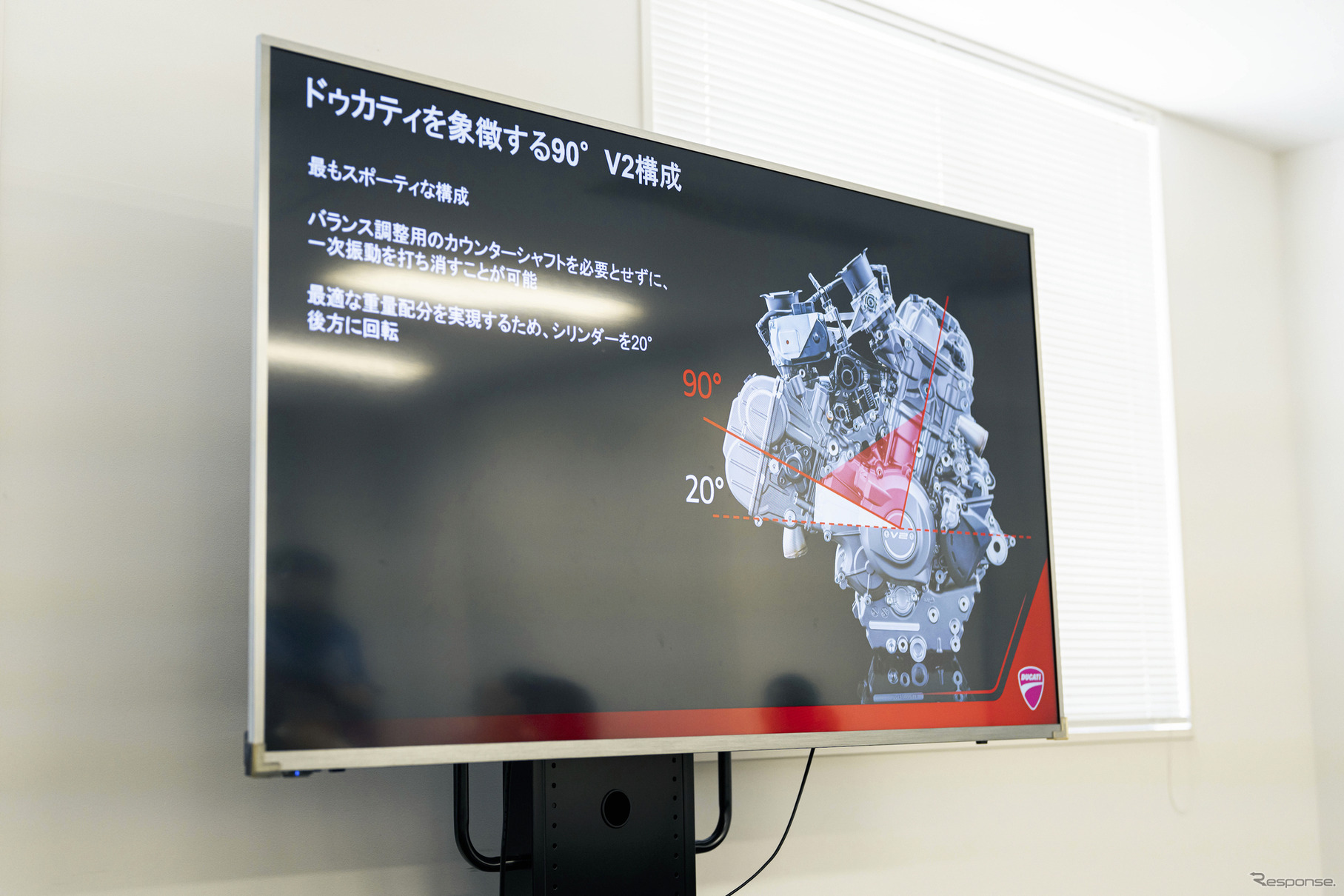 ドゥカティ 新型V2エンジン
