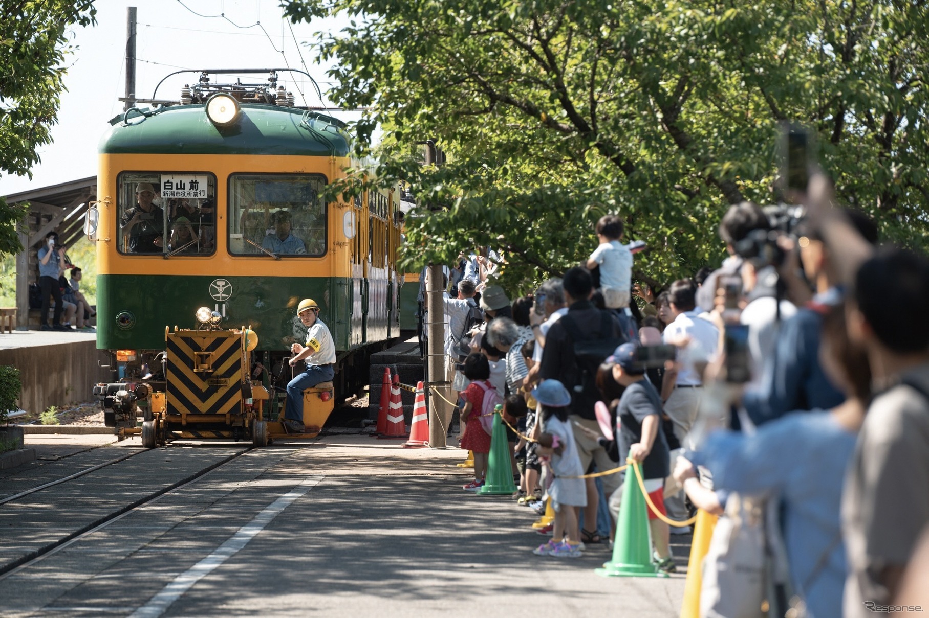 「走れ！かぼちゃ電車」の様子