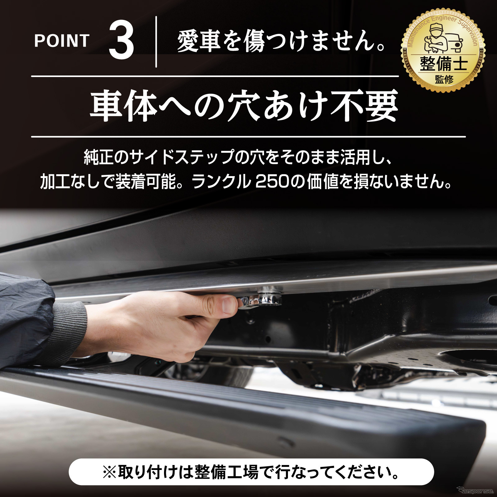 CRAFTWORKS『ランクル250』専用「電動サイドステップ」