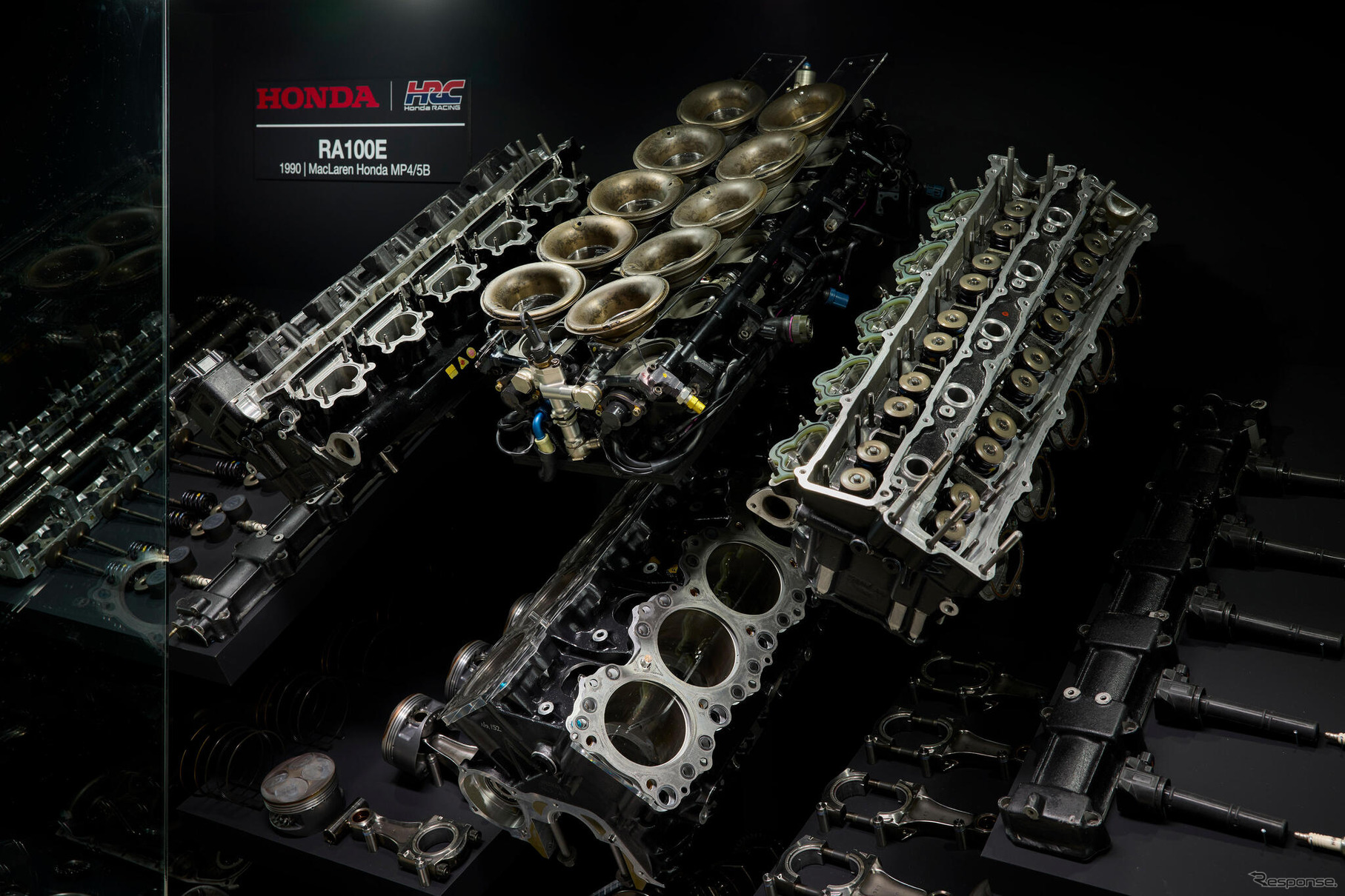 アイルトン・セナが1990年のF1で使用した最後のホンダV10エンジン「RA100E」のシリアル番号V805