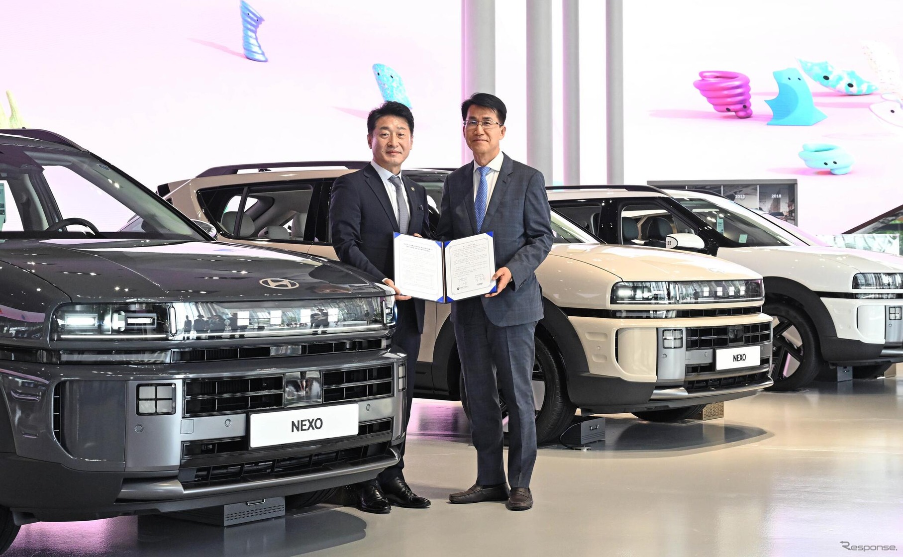 ヒョンデ『ネッソ』新型など電動車両63台がAPEC・クリーンエネルギー閣僚会議の公式車両に