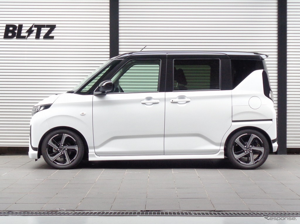 ブリッツ DAMPER ZZ-R　ダイハツ・ムーヴ2WD装着例（ダウン量：フロント 40mmダウン / リア 38mmダウン）