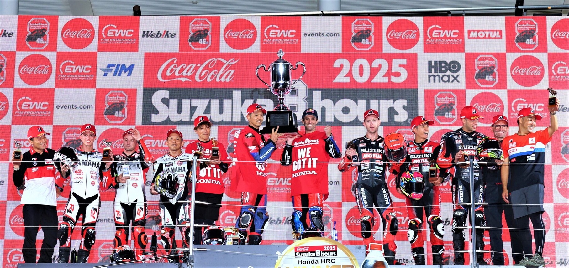 「鈴鹿8耐2025」ブリヂストンタイヤ装着チームが18連覇