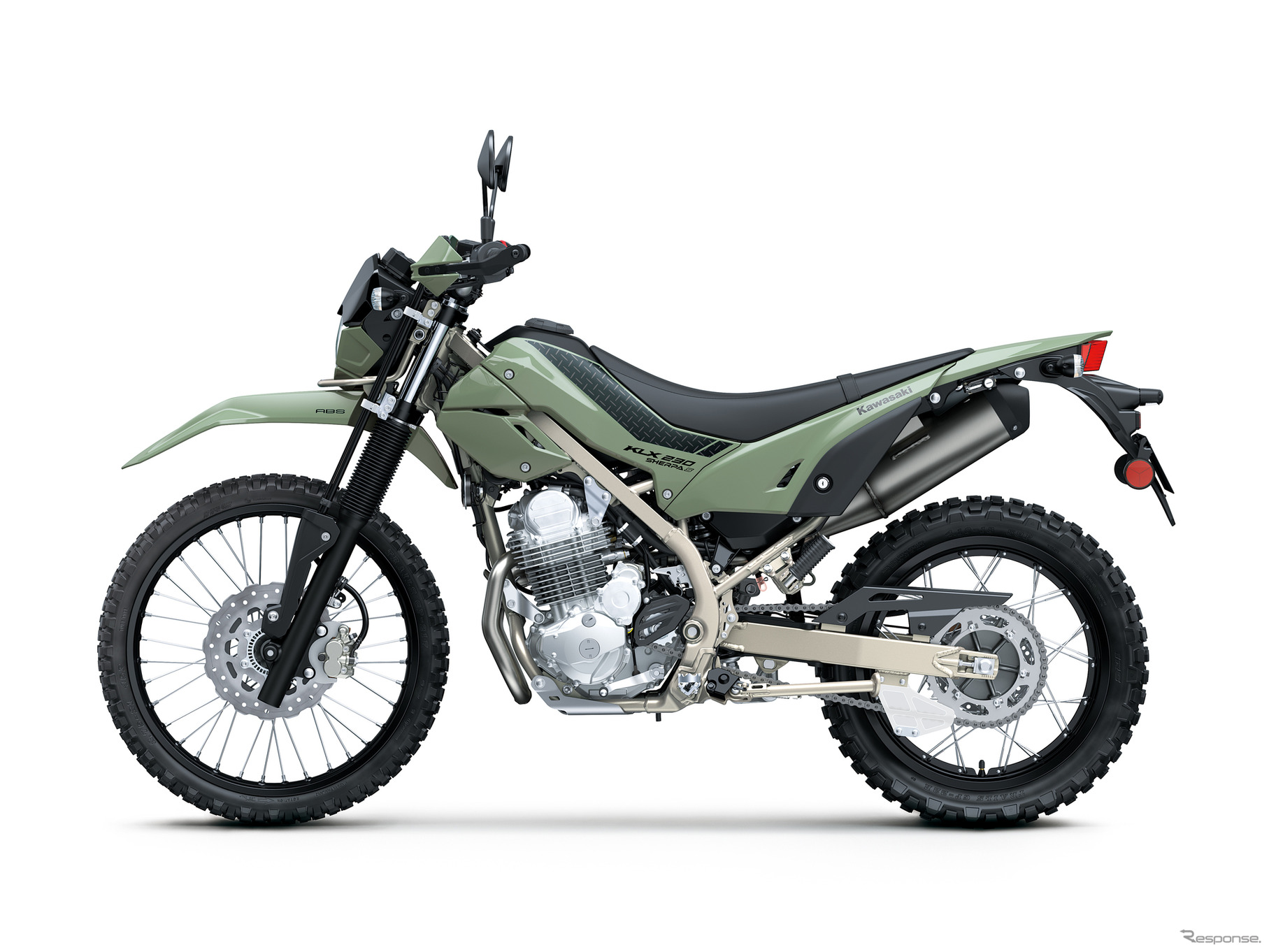 カワサキ KLX230シェルパS（ミディアムスモーキーグリーン）