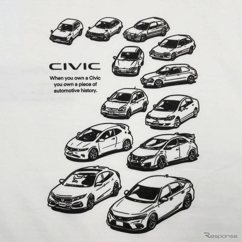 CIVIC ヒストリーTシャツ
