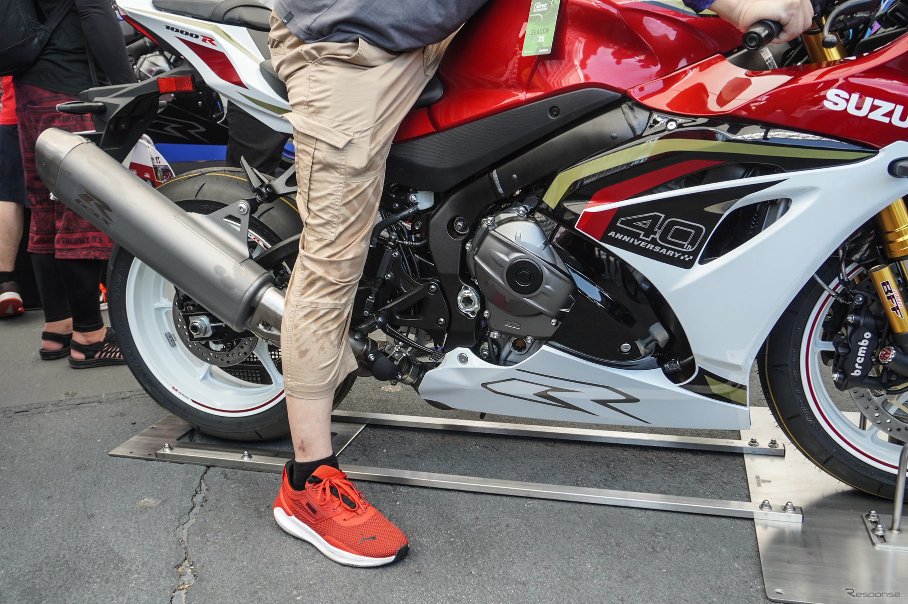 スズキ GSX-R1000Rの足つき（鈴鹿8耐2025）