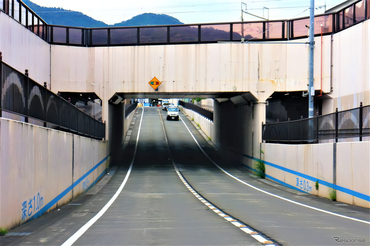 冠水のおそれのあるアンダーパス