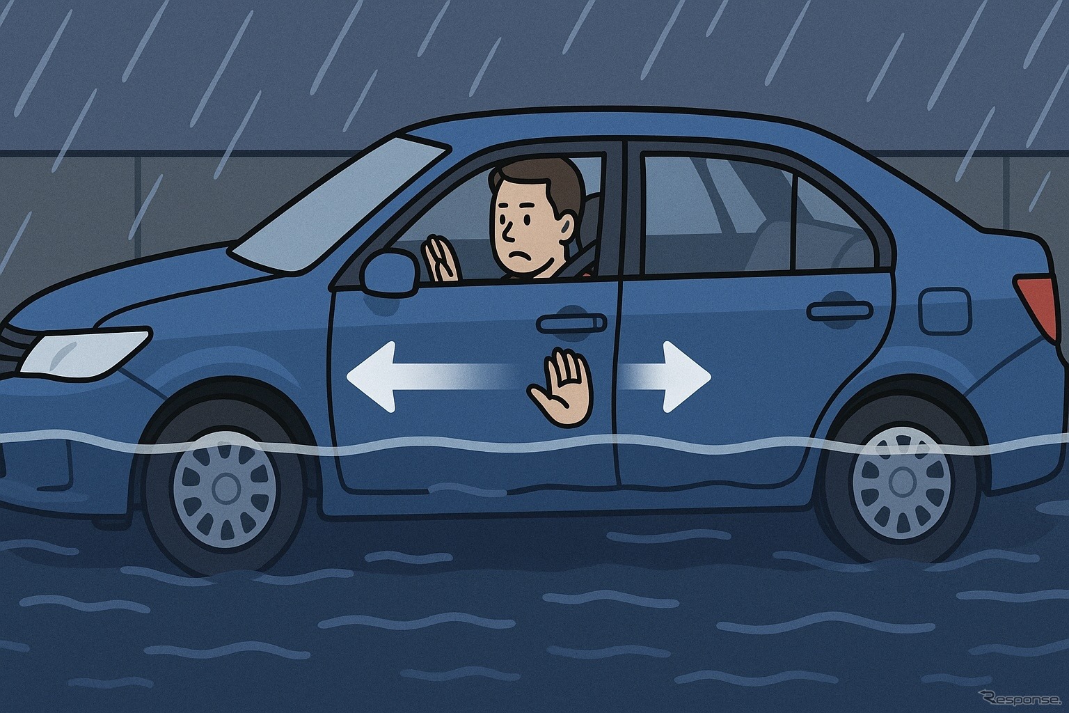 水圧でドアが開かない