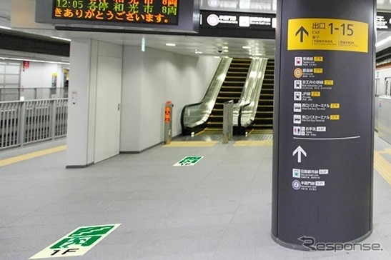 駅構内での設置イメージ