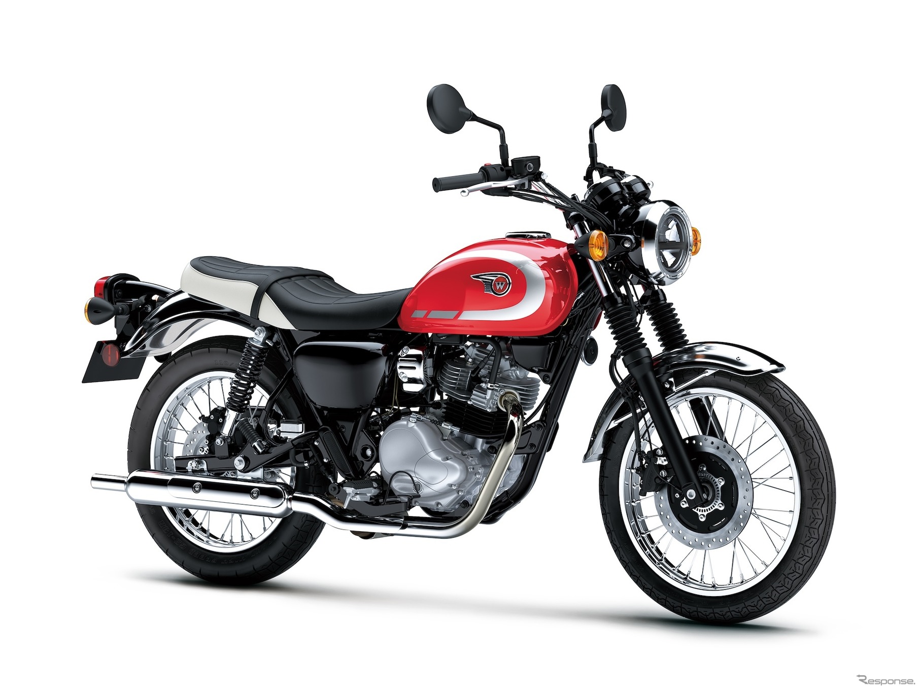 カワサキ W230（キャンディパーシモンレッド×エボニー）