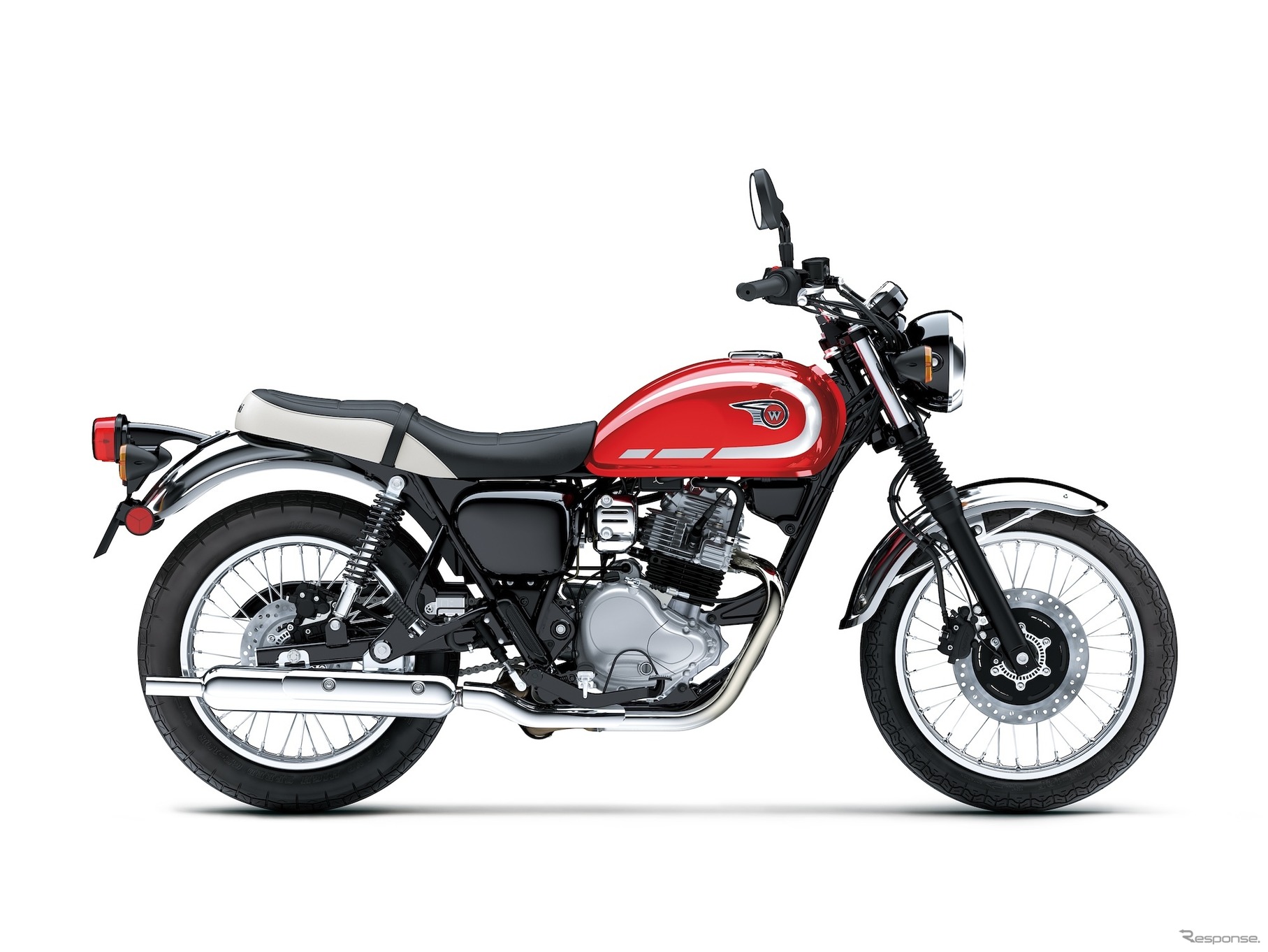 カワサキ W230（キャンディパーシモンレッド×エボニー）