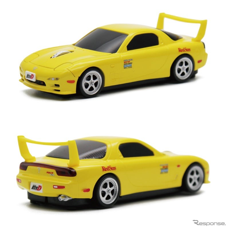 『頭文字D』に登場する高橋啓介の愛車、マツダRX-7（FD3S型）をモチーフにした無線マウス