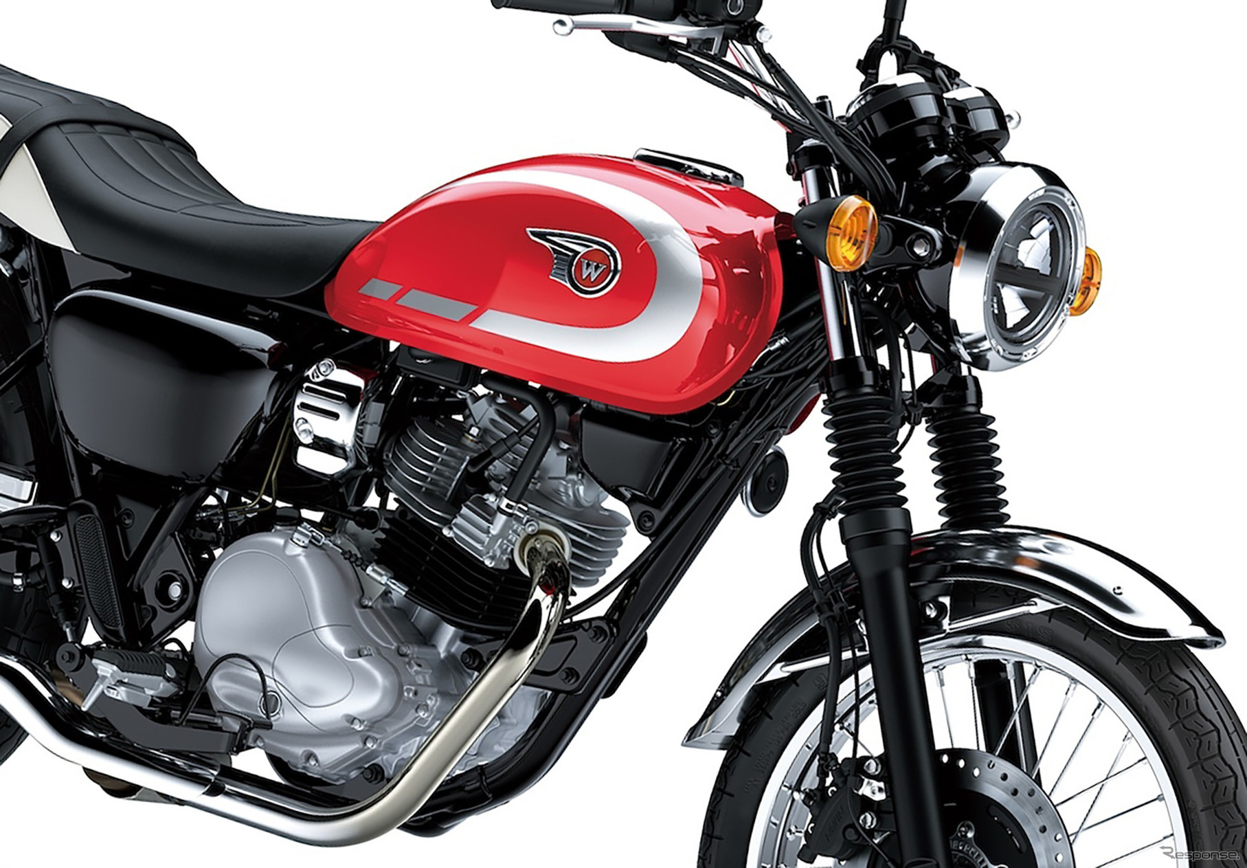 カワサキ W230（キャンディパーシモンレッド×エボニー）