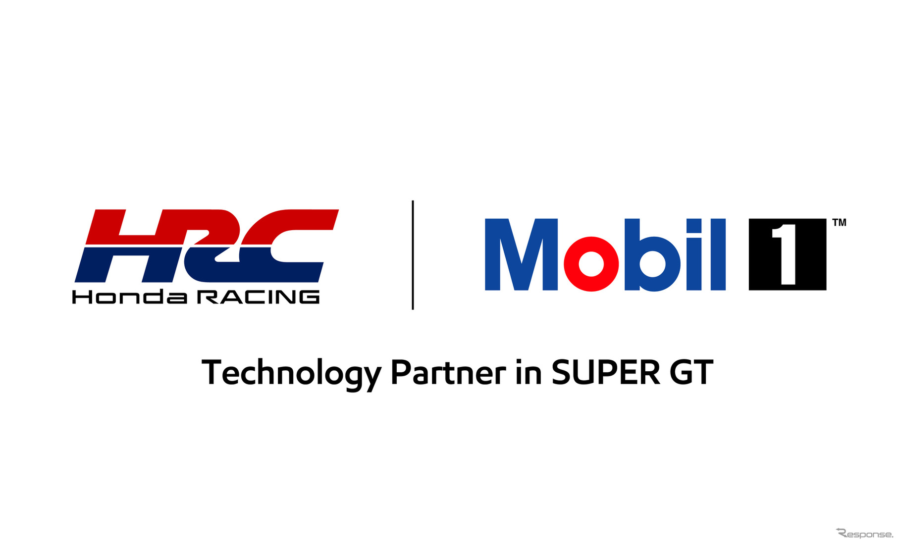 ホンダとエクソンモービルのSUPER GT 2025年シーズンの技術パートナーシップロゴ