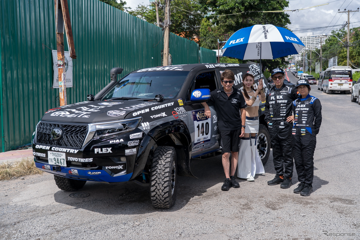 哀川翔の「FLEX SHOW AIKAWA Racing」がアジアクロスカントリーラリーAXCR2025でT1Gクラス4位完走を達成