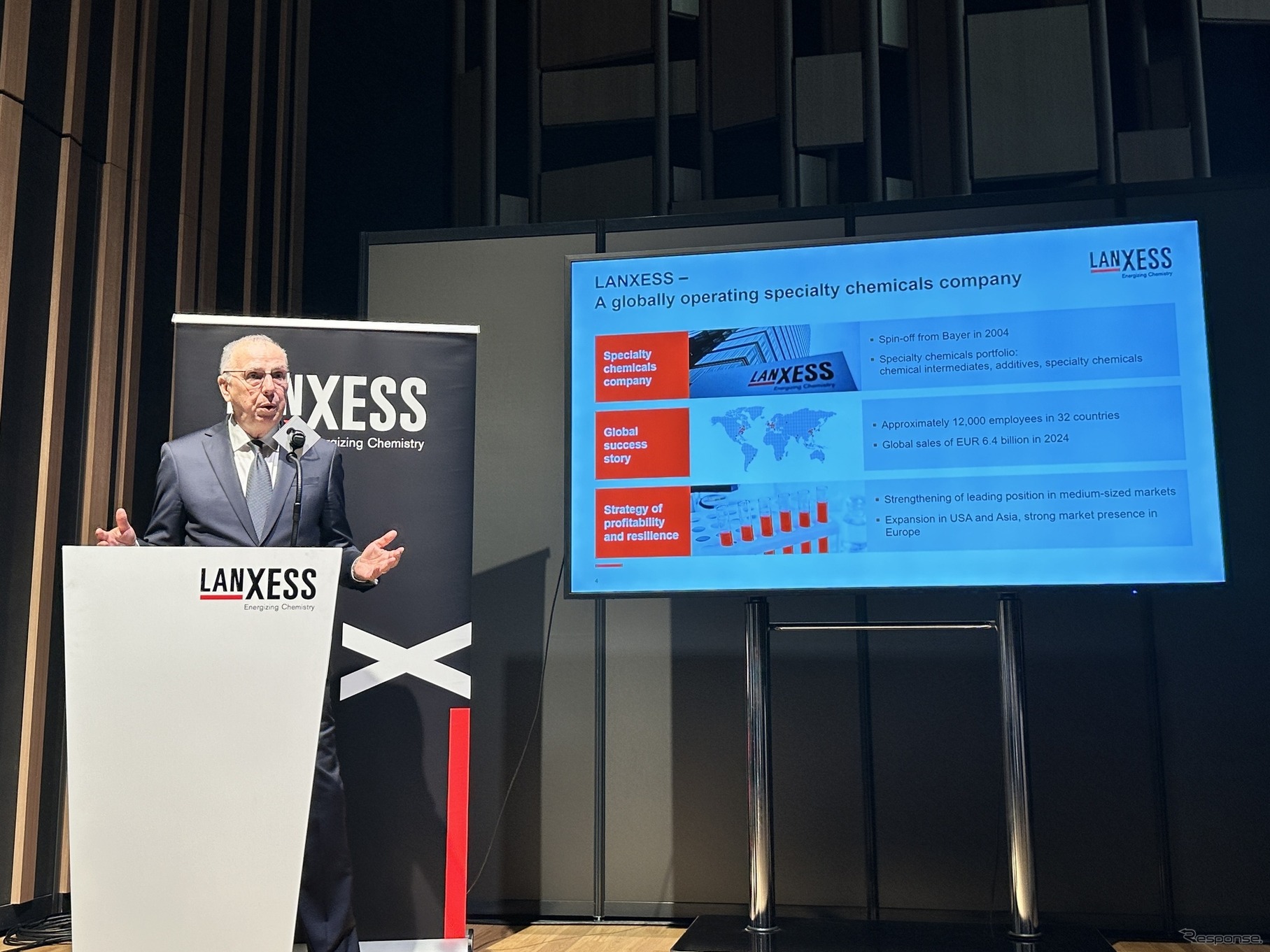 ランクセス 経営委員会メンバーのフーベルト・フィンク氏
