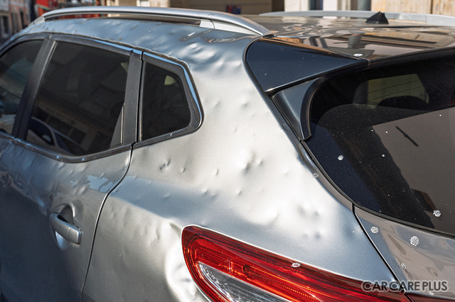 愛車が「雹害」のダメージを受ける前に、対策と修理方法を知る…ショップ選びは慎重に