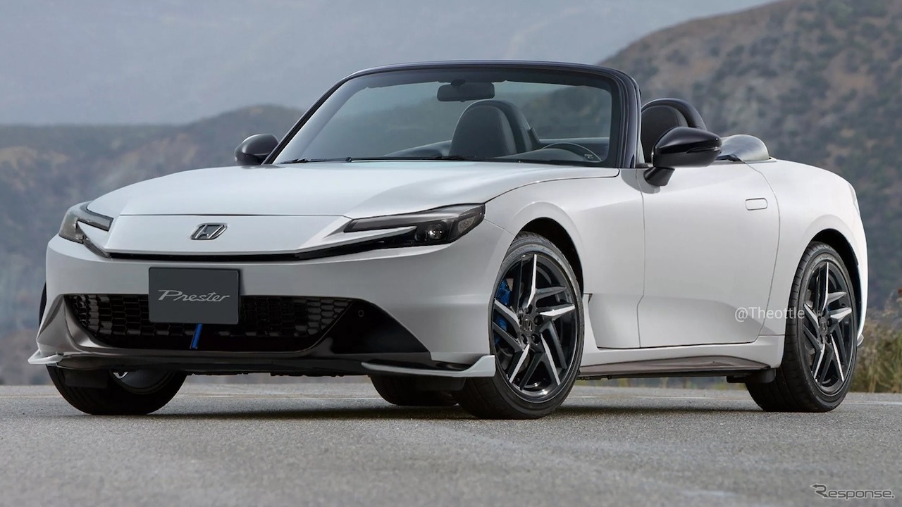 ホンダ プレリュード 新型ベースのロードスター、予想CG