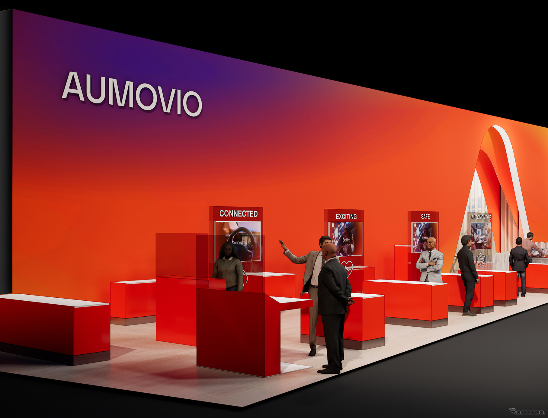 コンチネンタルから独立の「AUMOVIO」のIAAモビリティ2025ブースイメージ