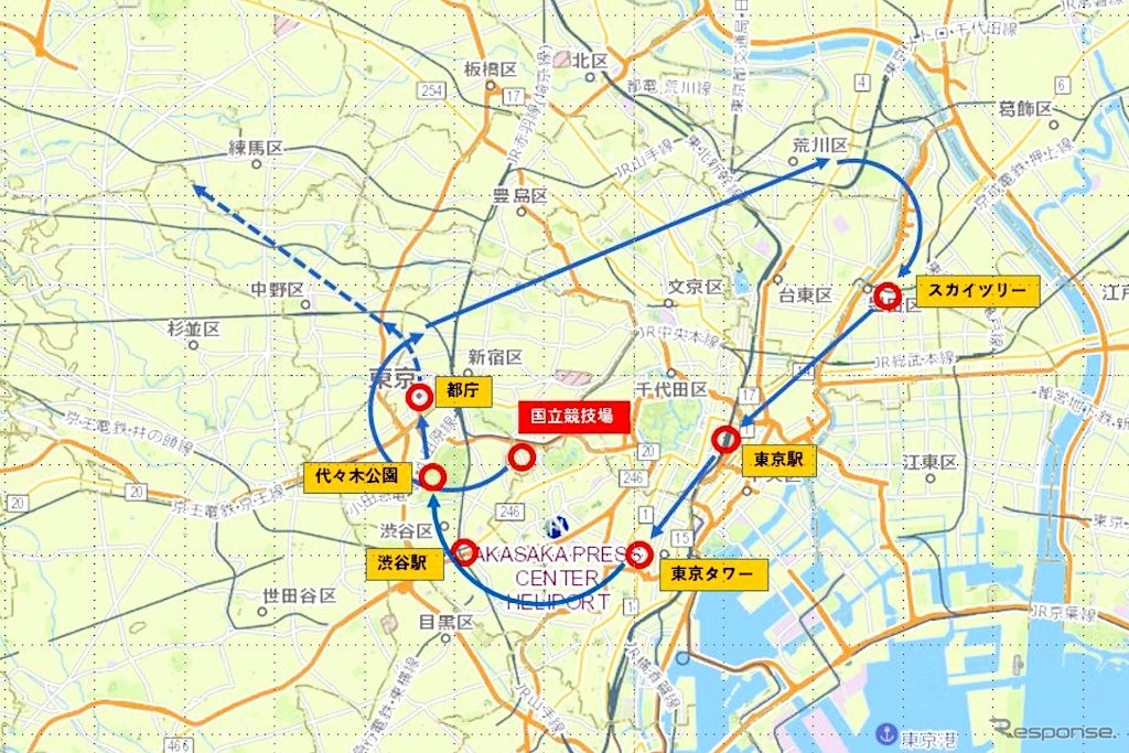 飛行経路（基準）