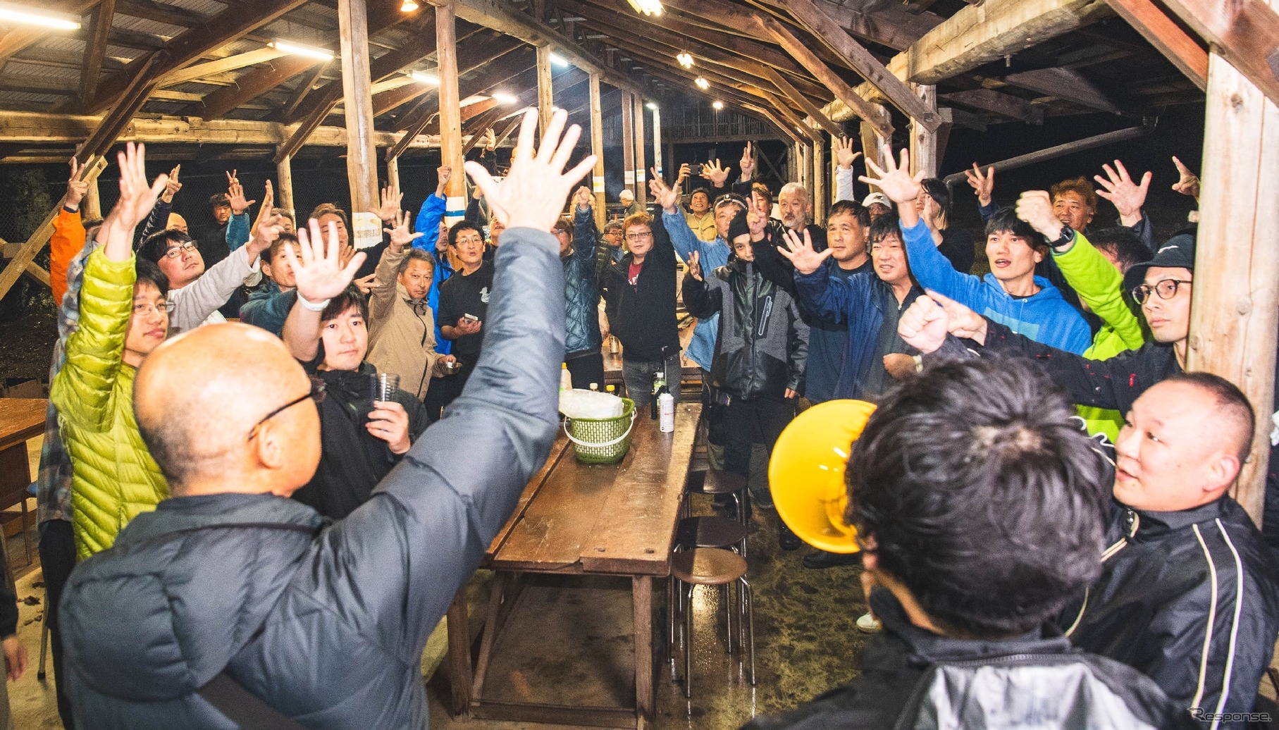 宿泊するきっかけとなった交流会「フィニッシャーズMTG」の様子
