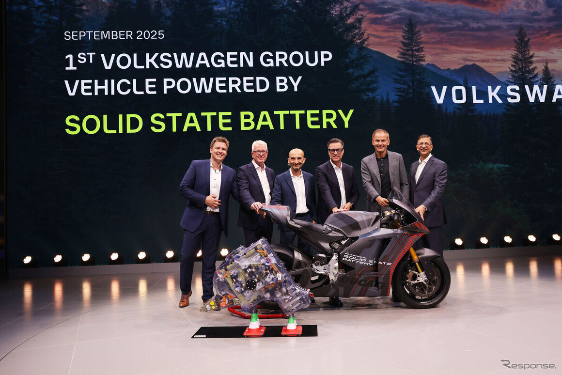 全固体電池の世界初実走デモをVWグループがドゥカティで実施（IAAモビリティ2025）