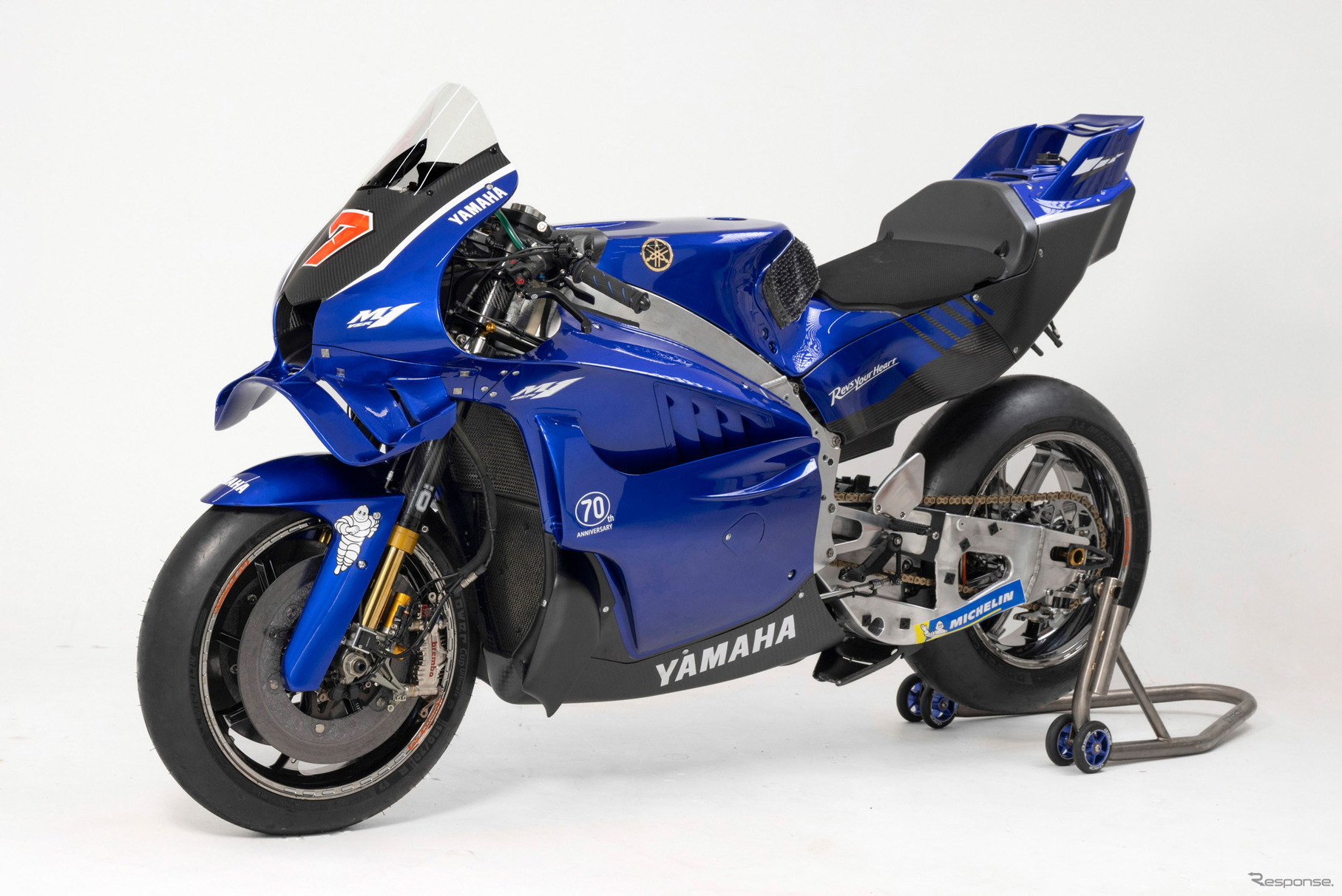 V4エンジンを搭載するヤマハ「YZR-M1」