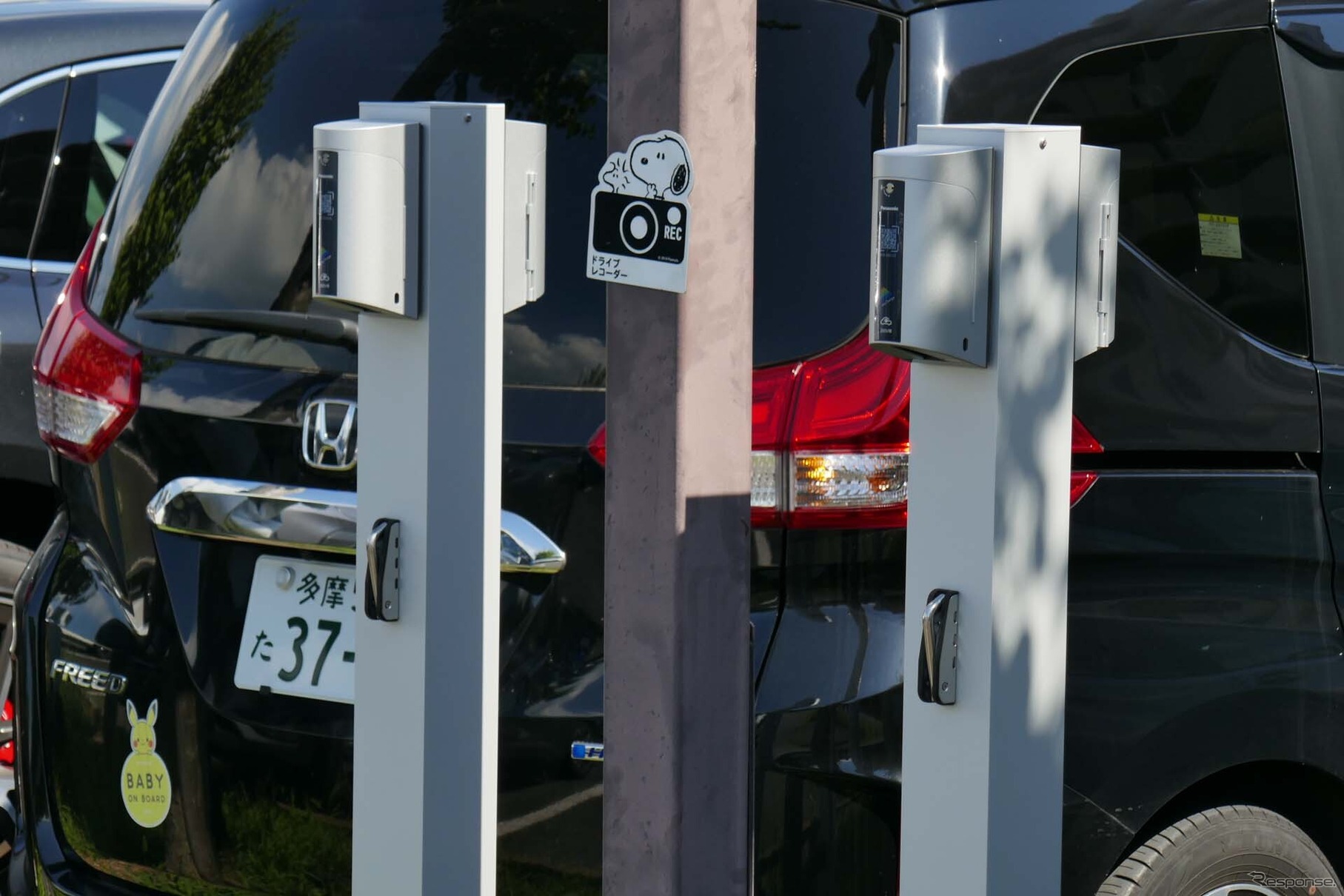 全区画に設置された200V／3kWh出力のコンセント