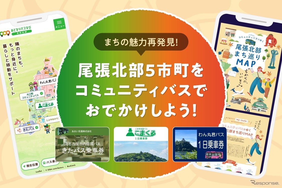 「my route」を活用した、愛知県の「新モビリティサービス推進事業（MaaS実証事業）」