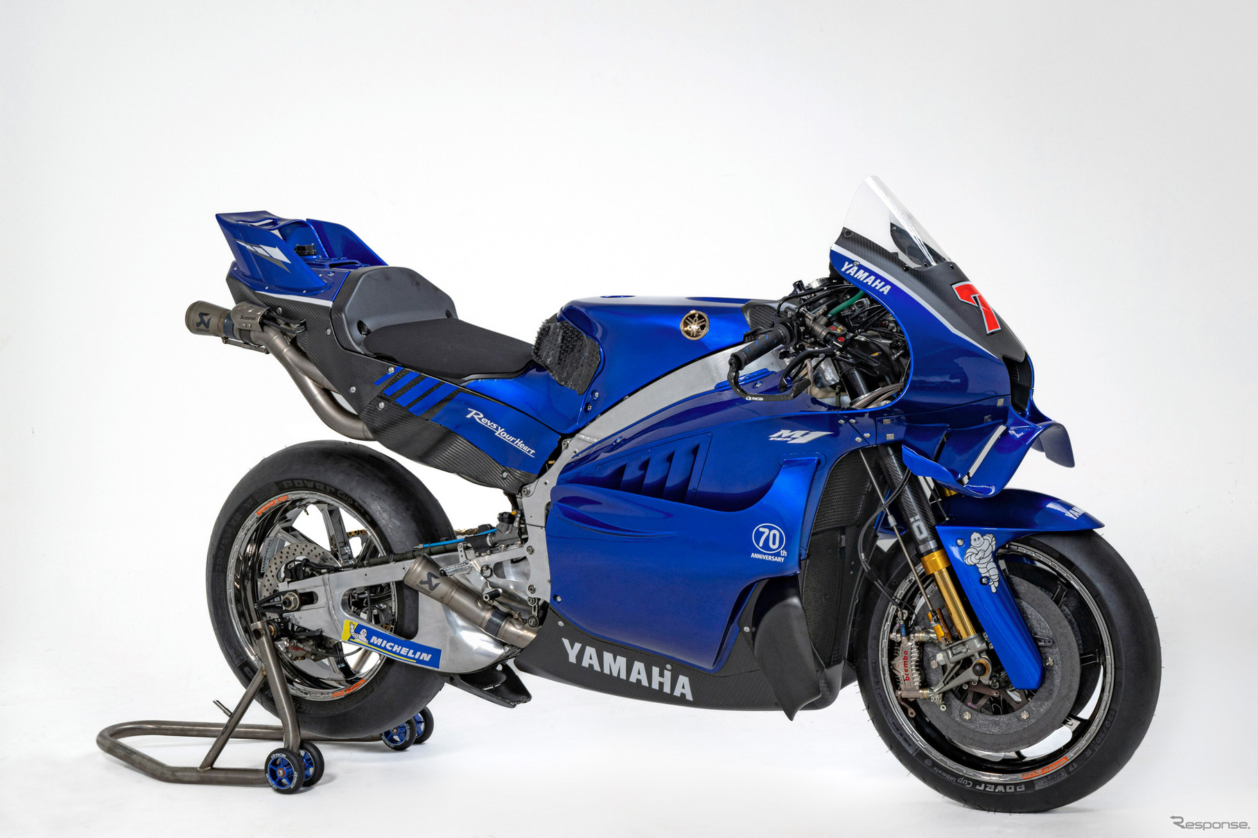 V4エンジンを搭載するヤマハ「YZR-M1」