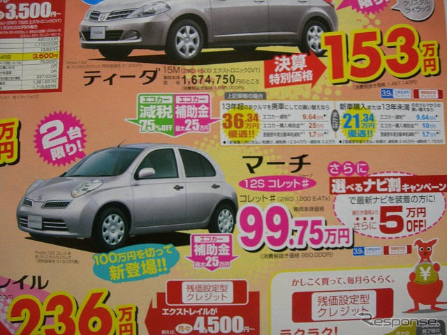 【週末の値引き情報】ナビ付き インサイト も100万円代…コンパクトカー