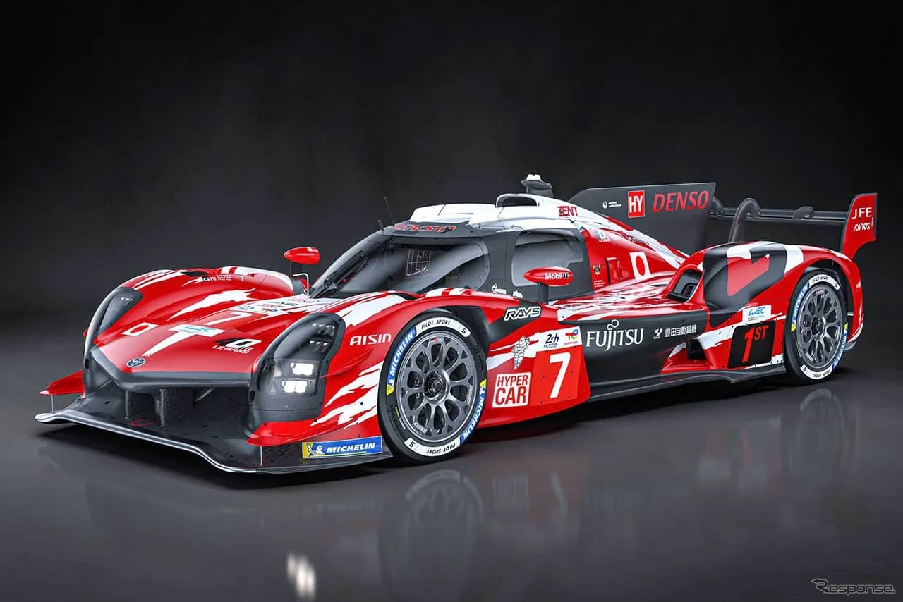 GR010 HYBRID  7号車 2025年ル・マン特別リバリー車両展示