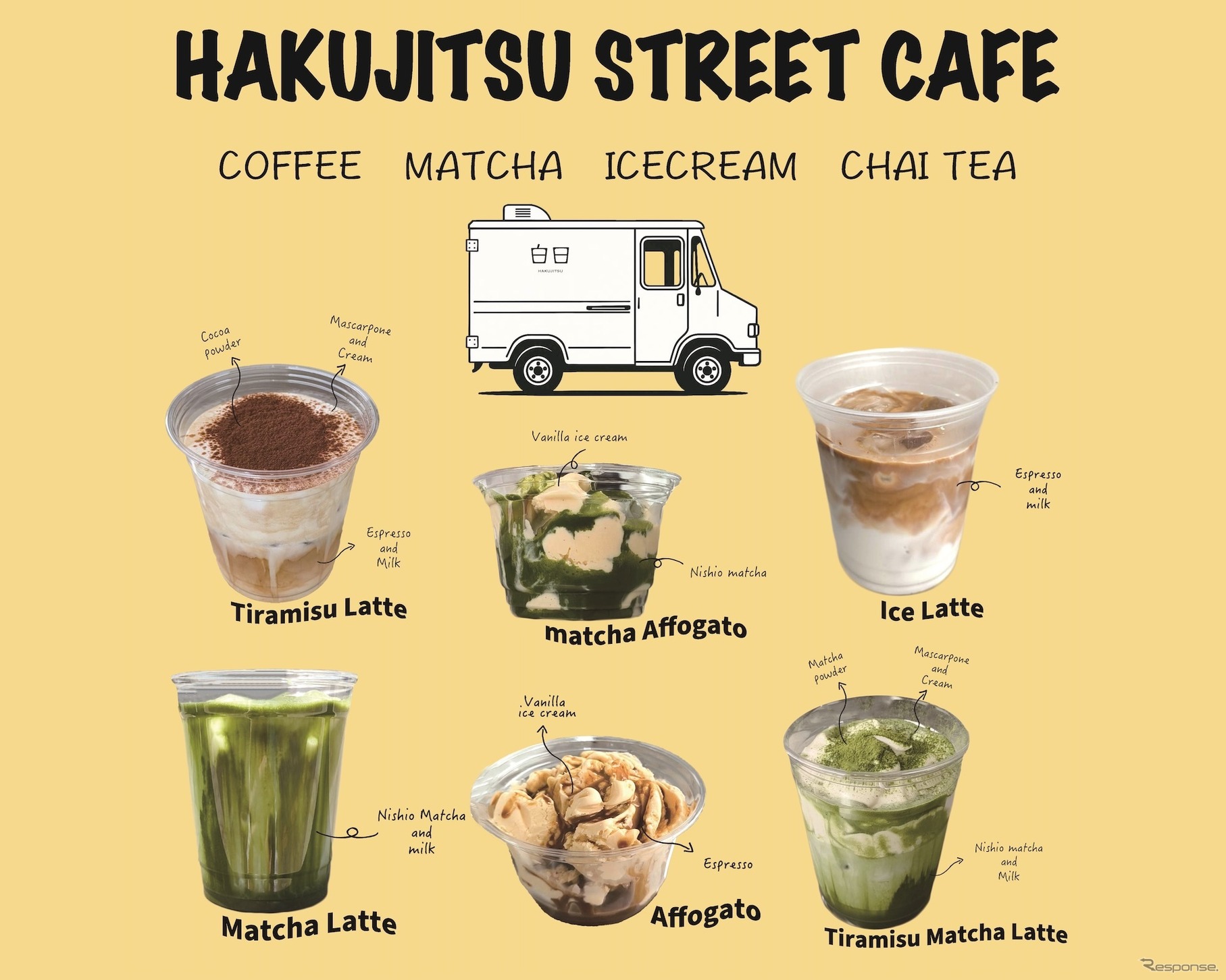キッチンカー、白日 HAKUJITSU STREET CAFE