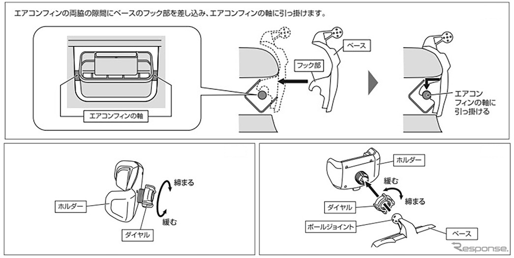 『N-ONE e:』専用スマホホルダー クイック
