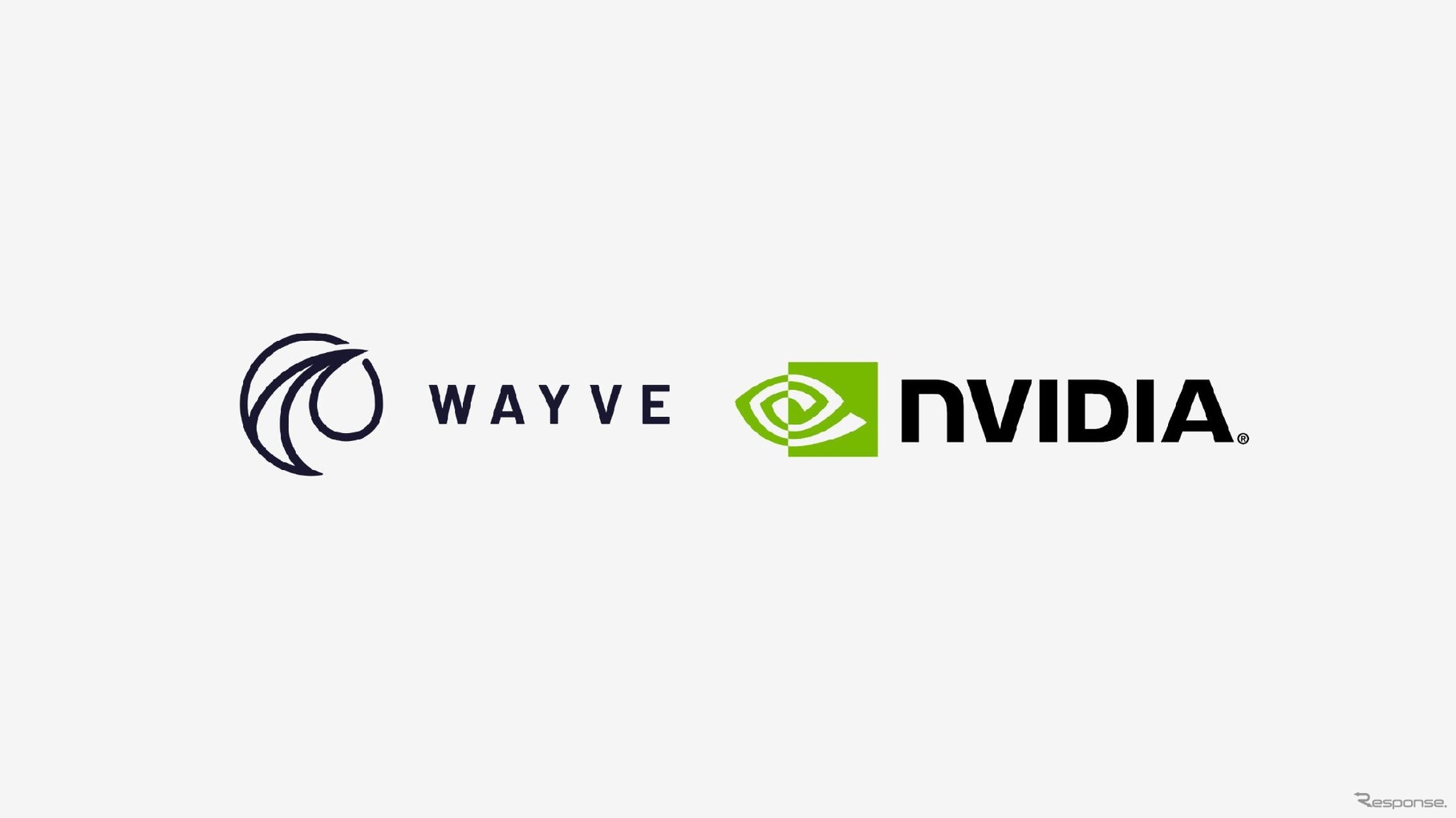 ウェイブ（Wayve）とエヌビディア（NVIDIA）のロゴ