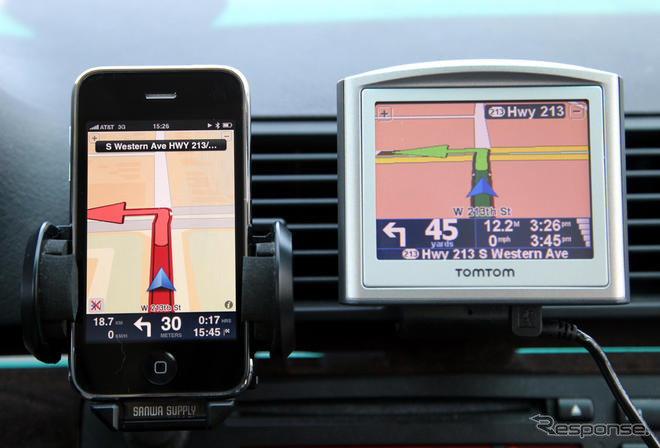 iPhone用TomTomアプリ使ってみた…日本語で音声案内できる
