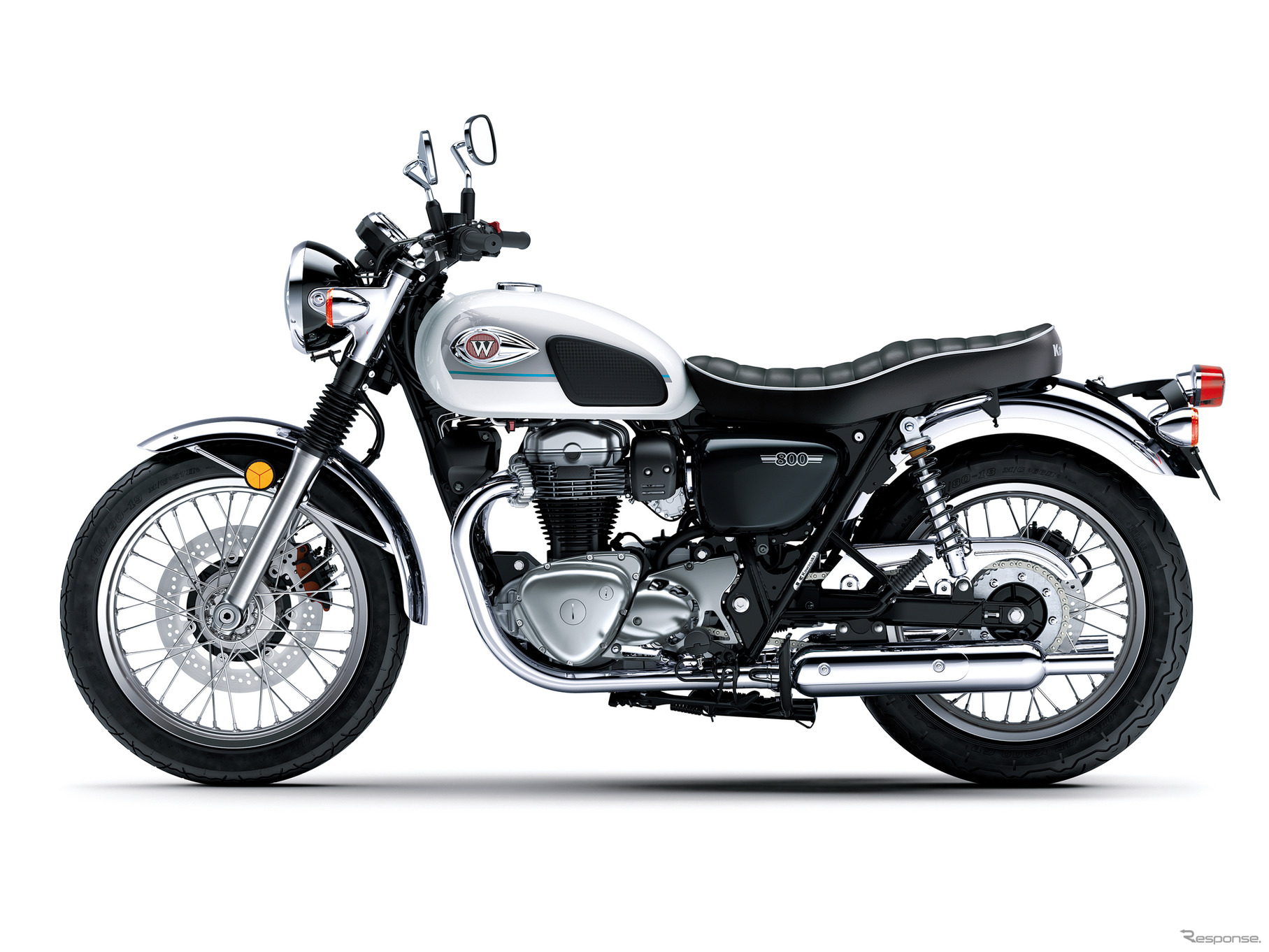 カワサキ W800 2026年モデル（パールクリスタルホワイト）