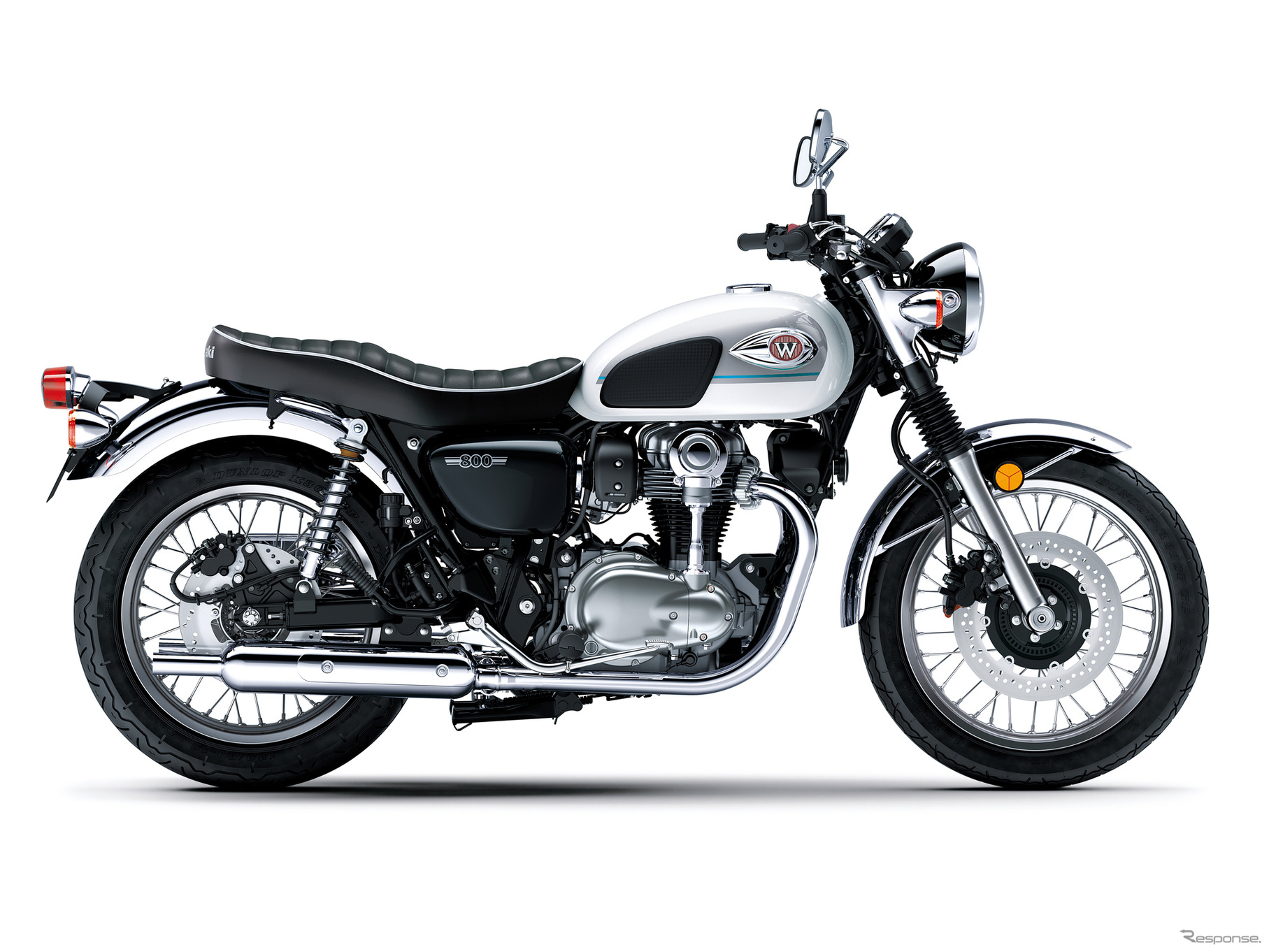カワサキ W800 2026年モデル（パールクリスタルホワイト）