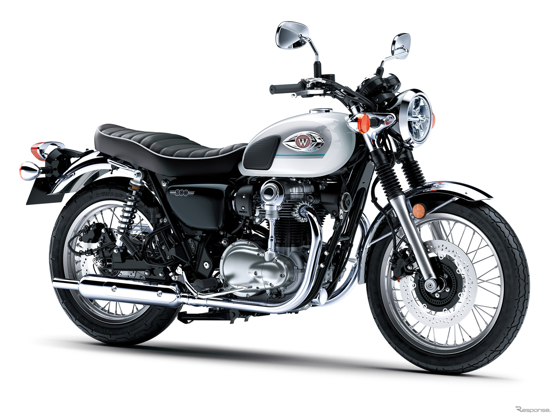 カワサキ W800 2026年モデル（パールクリスタルホワイト）