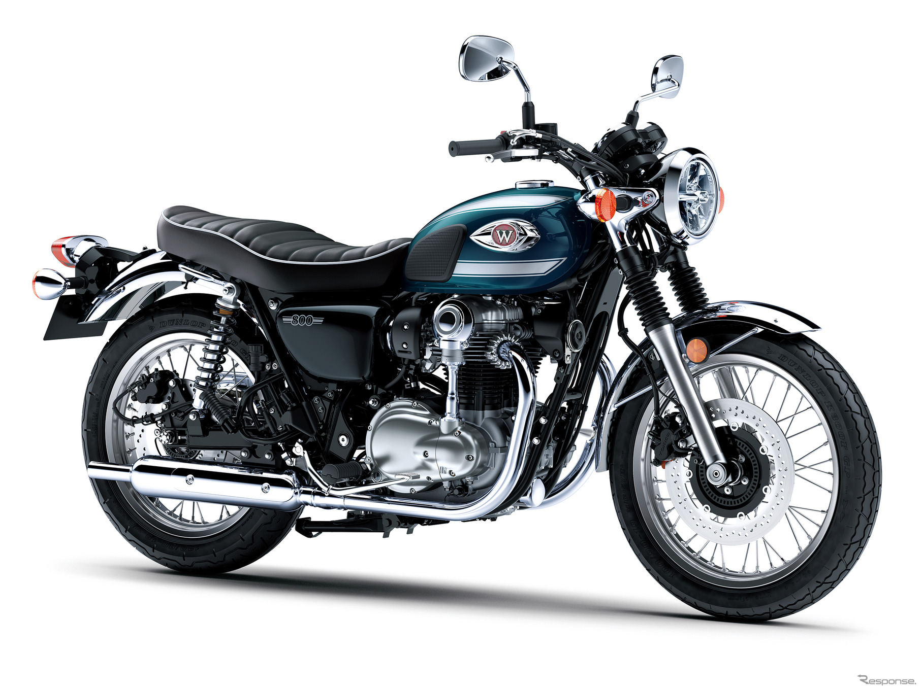 カワサキ W800 2026年モデル（メタリックディープブルー）