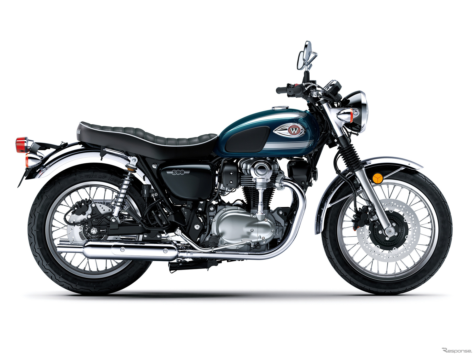カワサキ W800 2026年モデル（メタリックディープブルー）