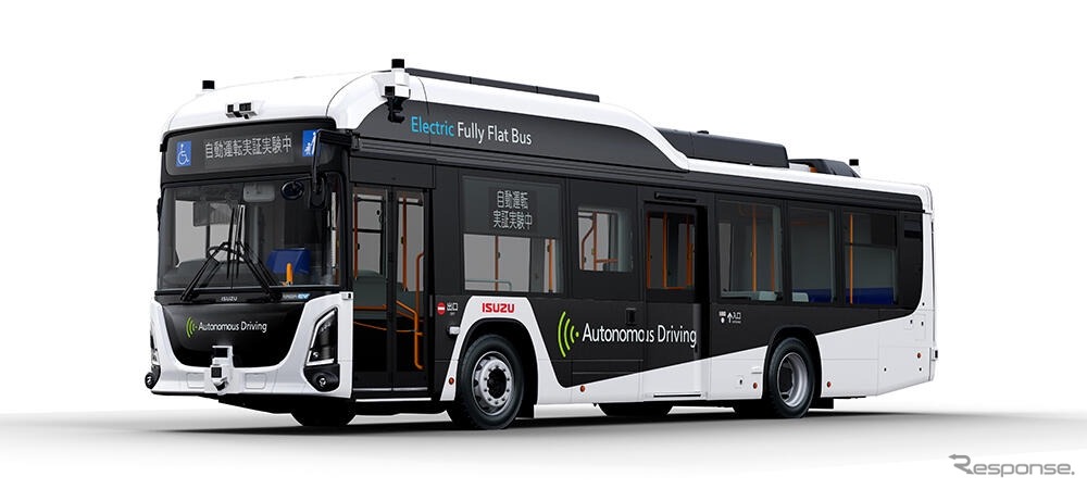 いすゞエルガEV 自動運転バス